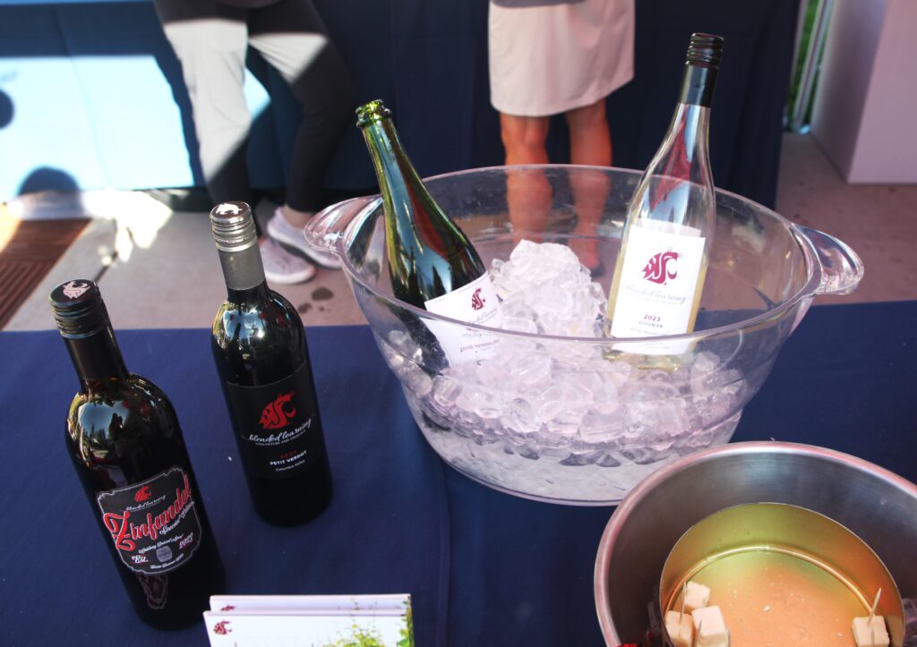 WSU wine is served at a booth at Crave Festival.