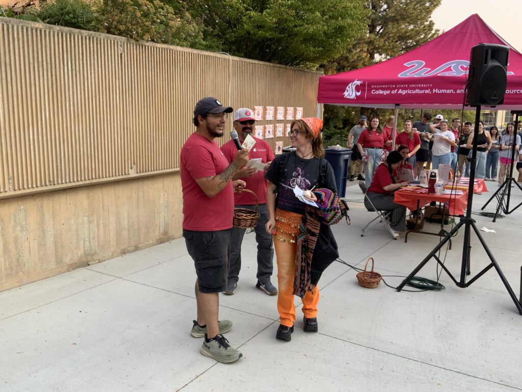 Jose Perez-Olmos announces a scholarship winner
