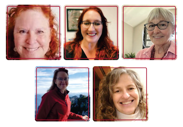 Headshots of Patricia Townsend, Sarah Bergquist, Heather Vitiaz, Alisa Terry, & Diane Smith