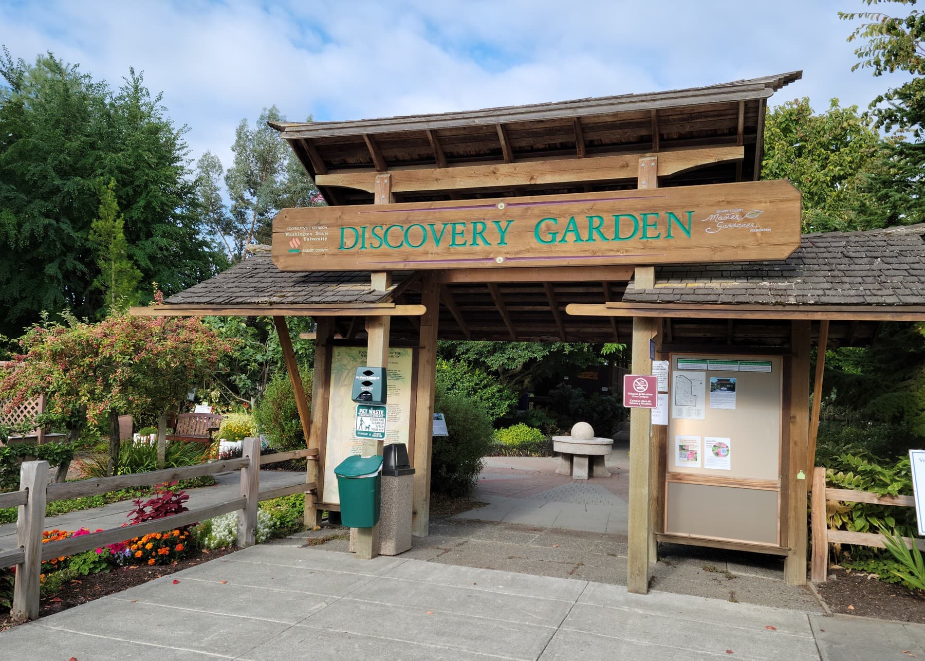 Discovery Garden gate