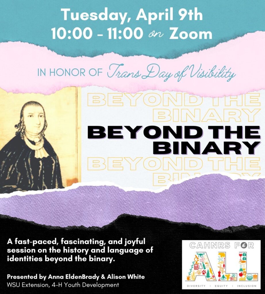 Beyond the Binary | CAHNRS Events | Washington State University