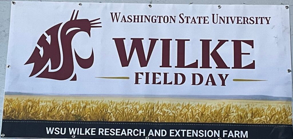 Wilke Farm Field Day banner.