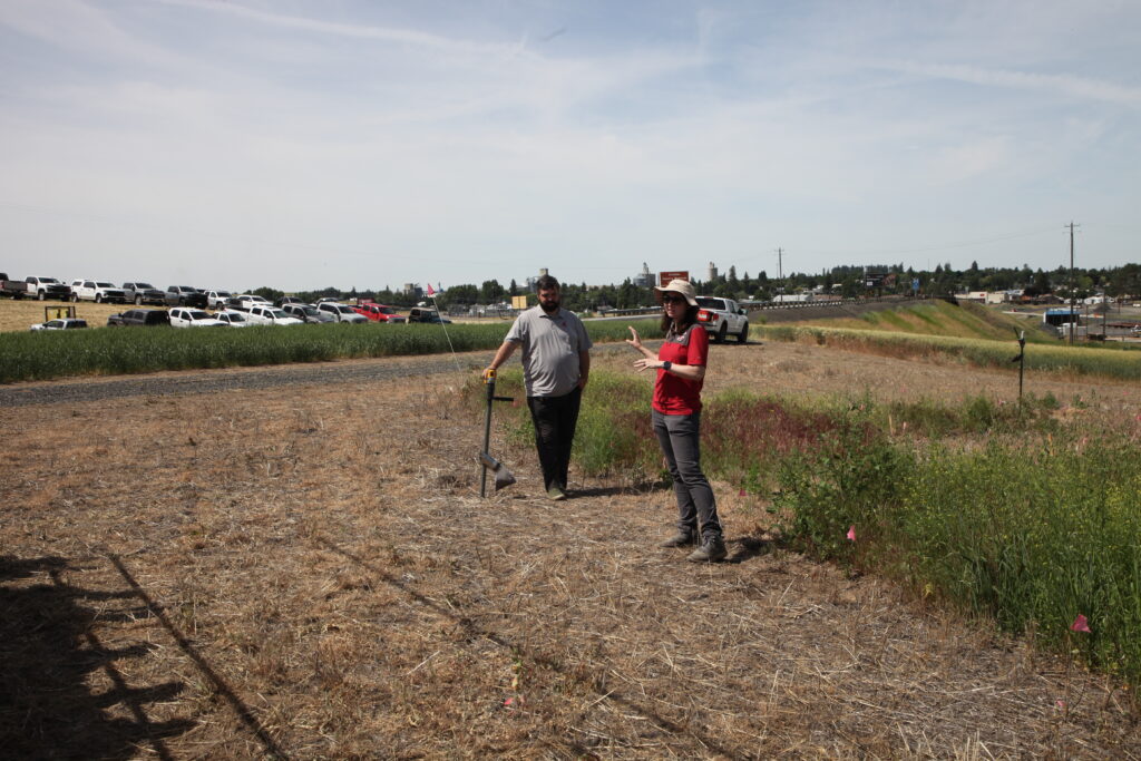 Dr. Olivia Landau speaks at the 2026 Wilke Field Day.