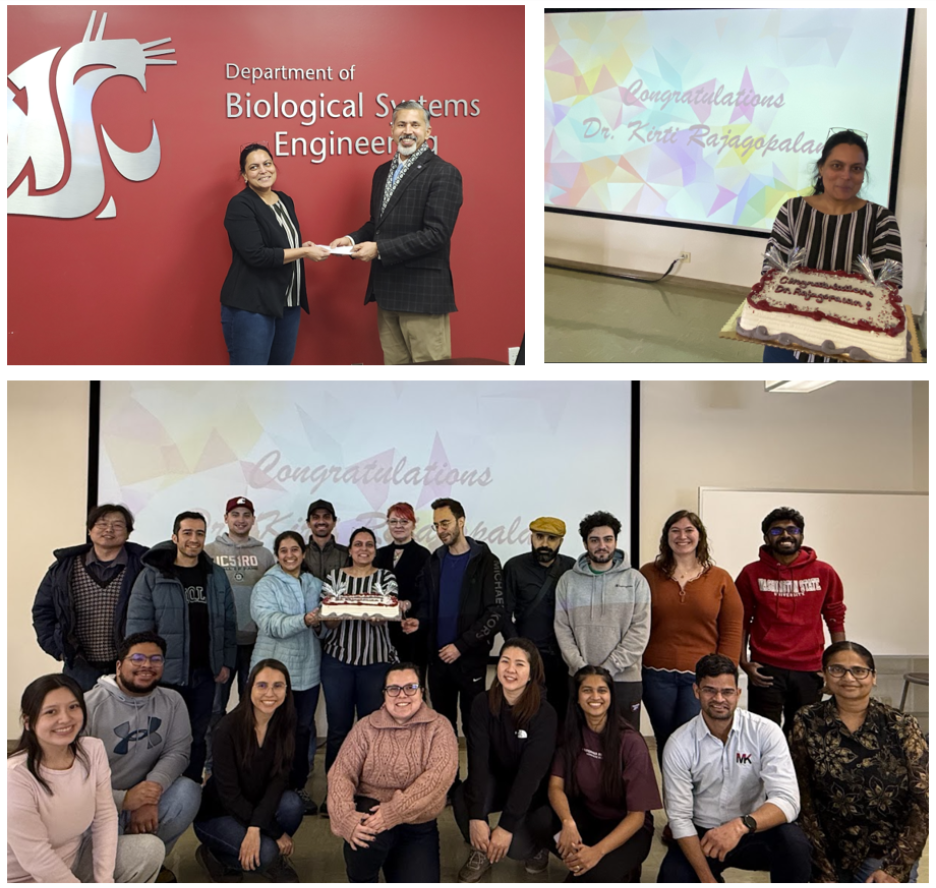 Collage of three photos described in the caption.