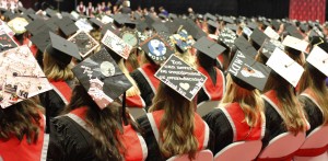 AMDT students boldly decorated their mortarboards
