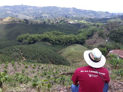 Derick Jiwan overlooks Colombian vista