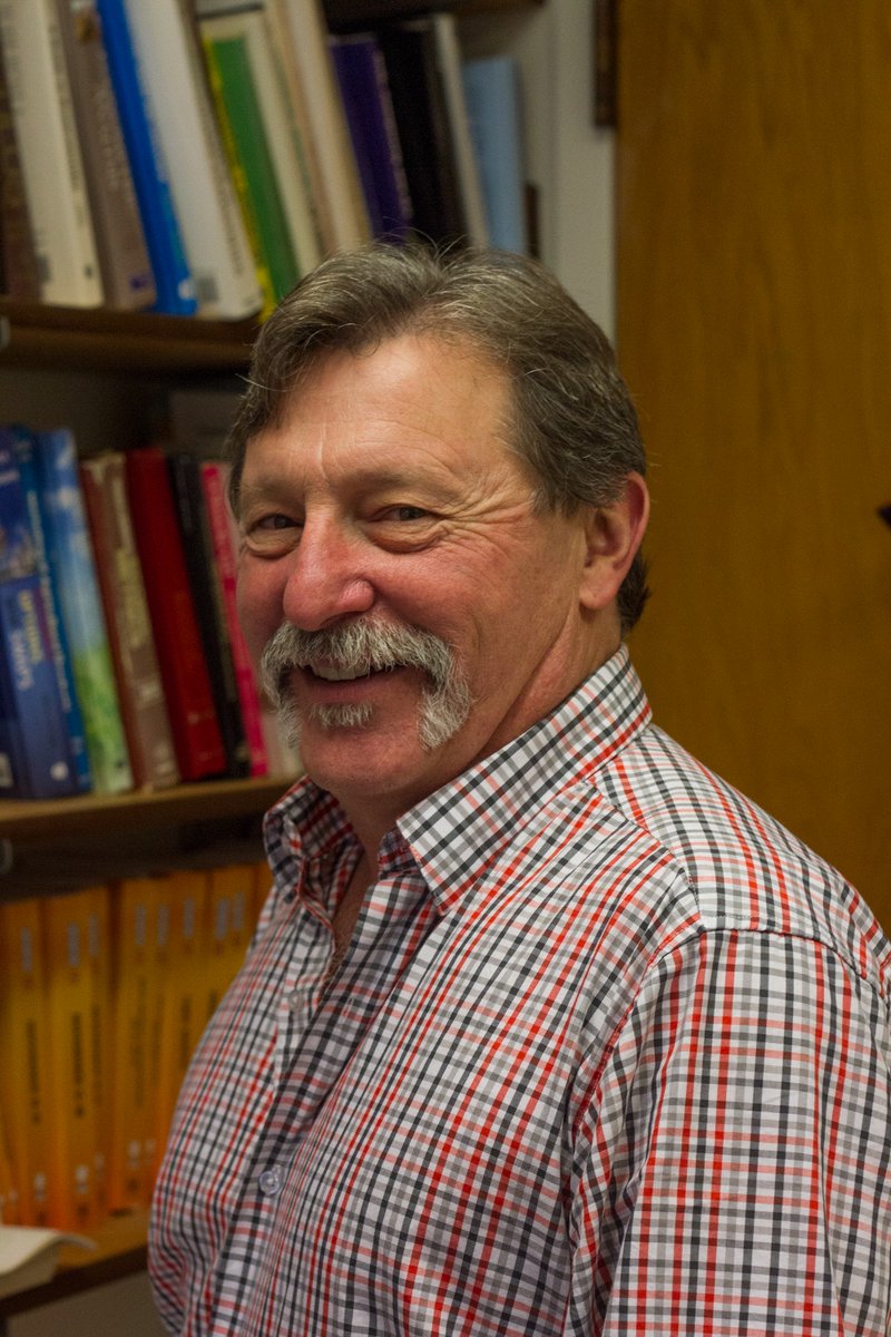 Portrait photo of Randy Fortenbery in his office,