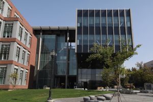 Front view of new building