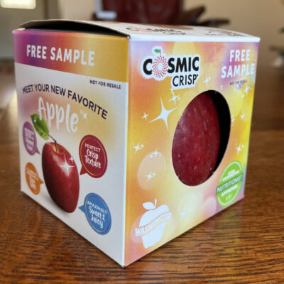 Cosmic Crisp(R) apple sample in box