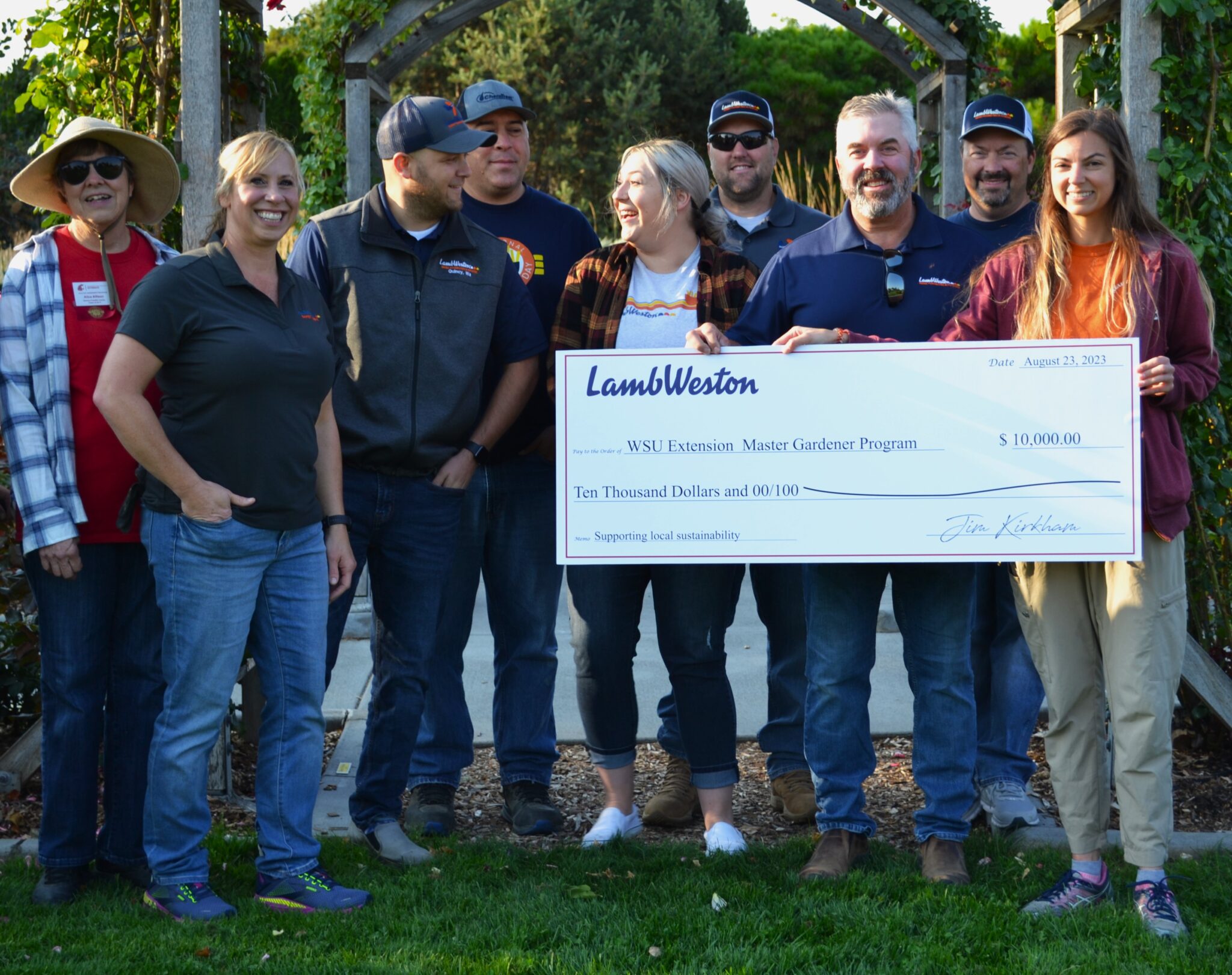 Lamb Weston donation helps WSU Master Gardeners enhance sustainability