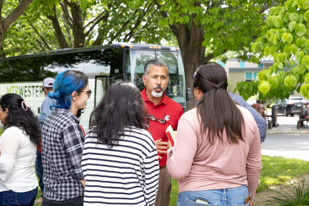 IAREC conversation with dean and students/staff