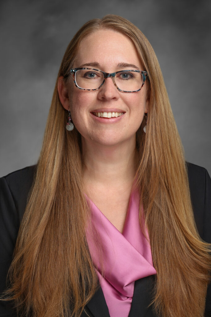 Formal portrait of Krissi Hewitt.