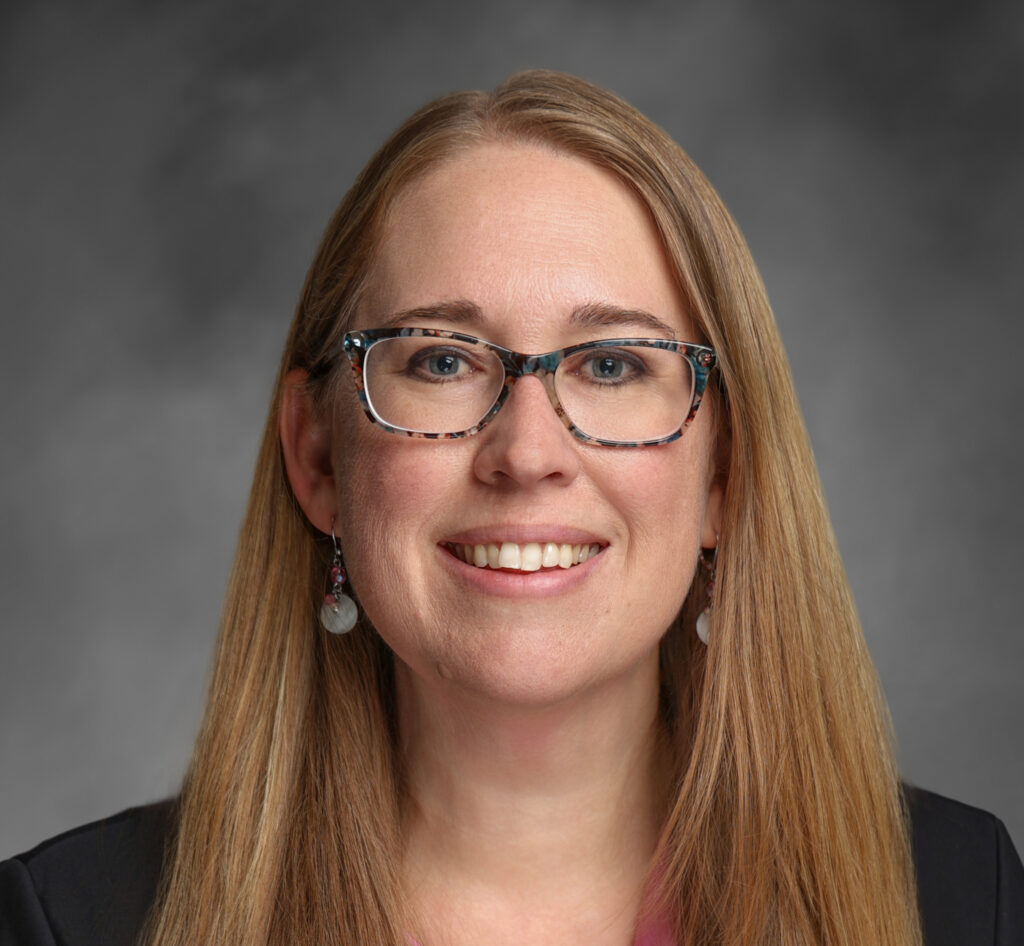 Formal portrait of Krissi Hewitt.