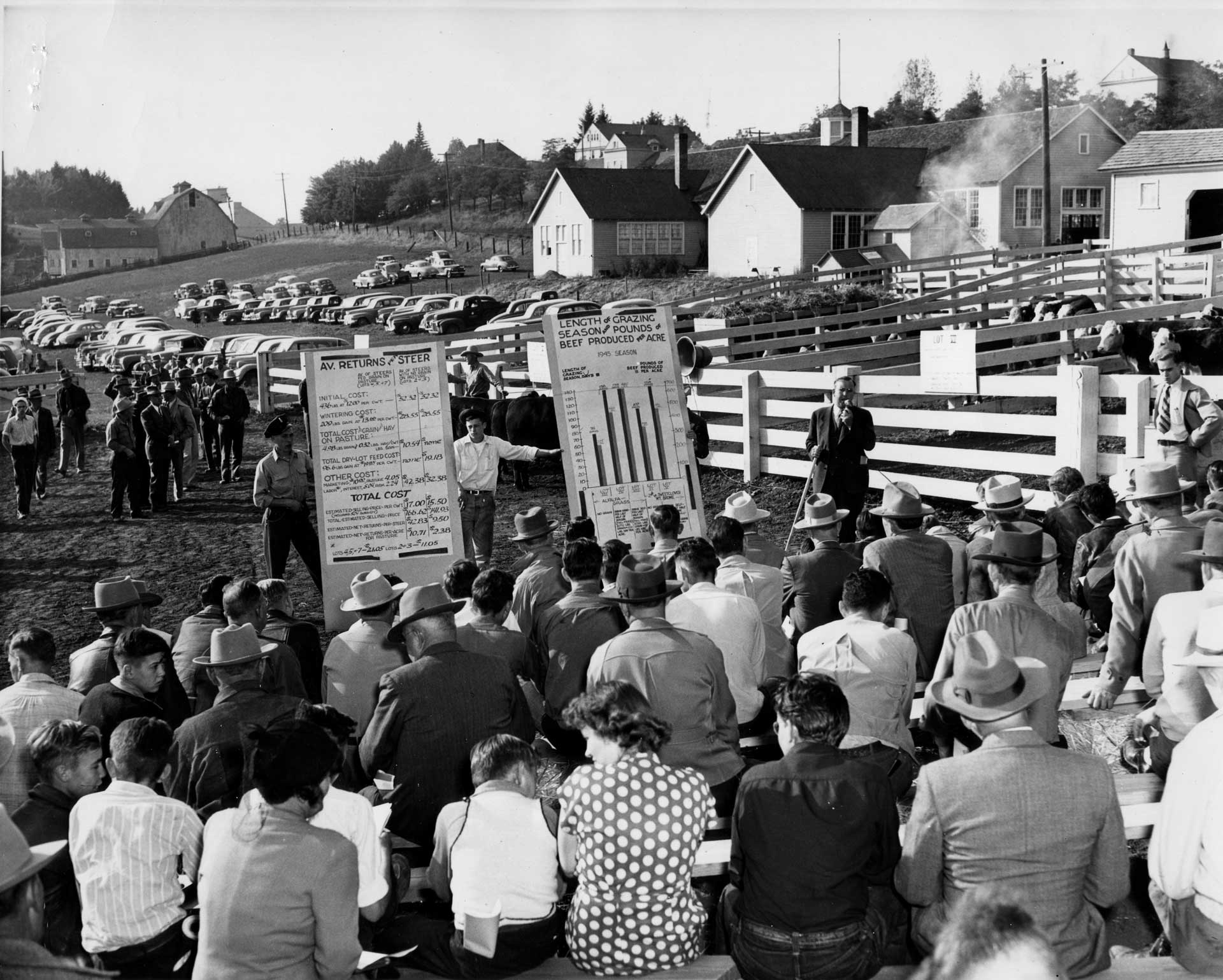 Outdoor field day, circa 1940s.