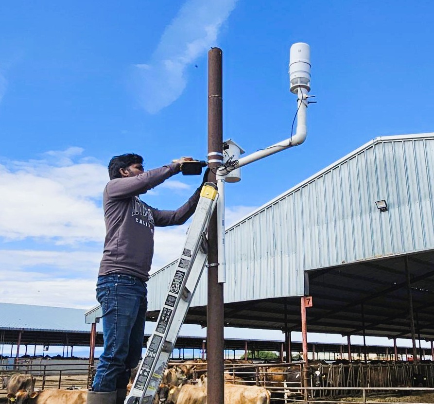 Keshawa Dadallage installs sensors