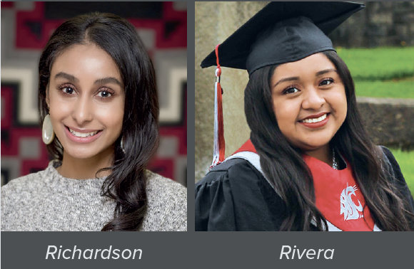 Meenakshi Richardson (left) and Alyn Rivera (right).