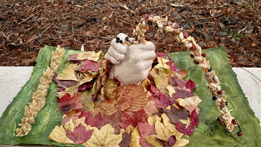 Sierra's sculpture Harvesting Hope