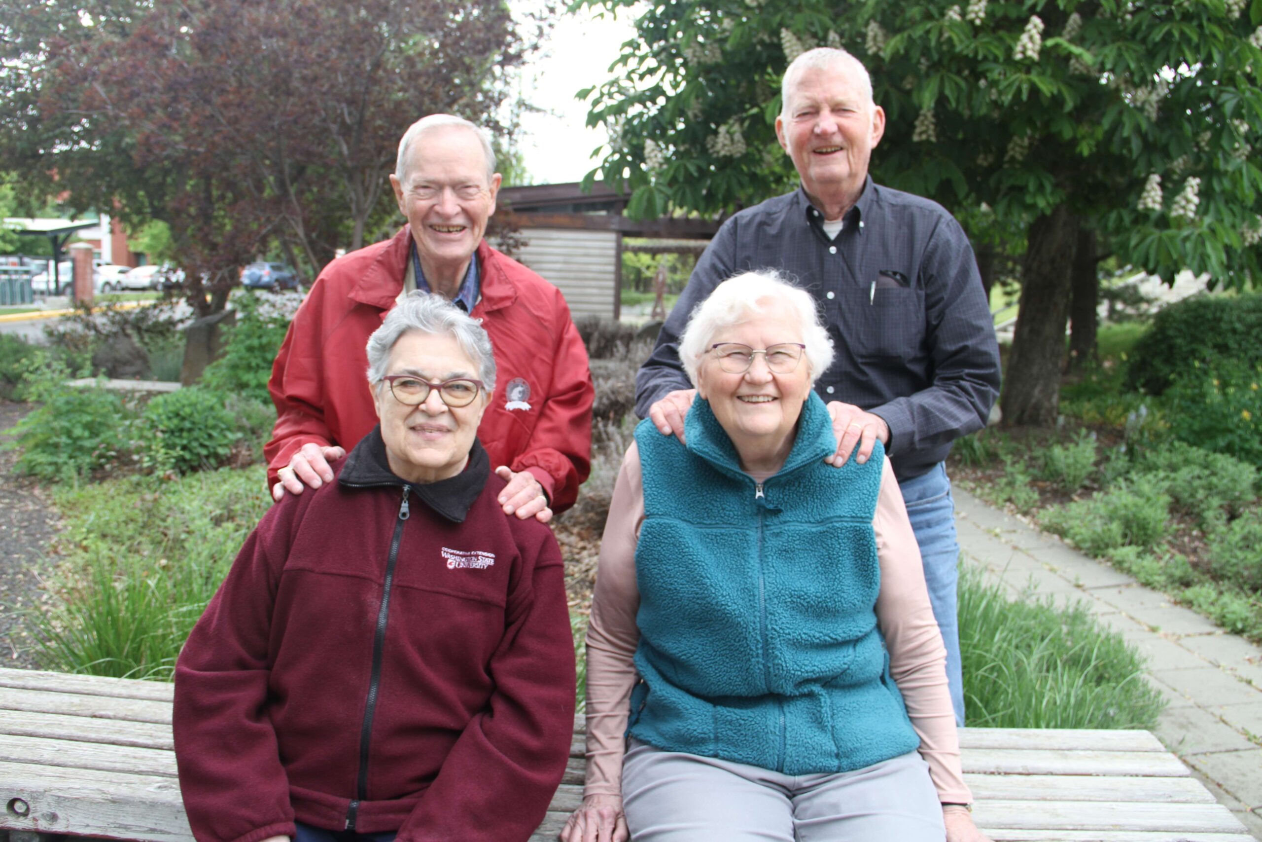 Hiller and Hillers couples at WSU garden