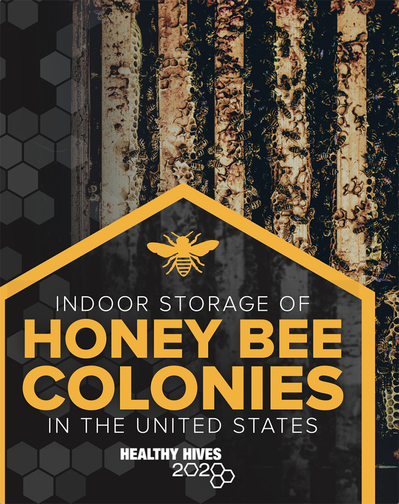 Cover of new publication entitled Indoor Storage of Honey Bee Colonies in the United States