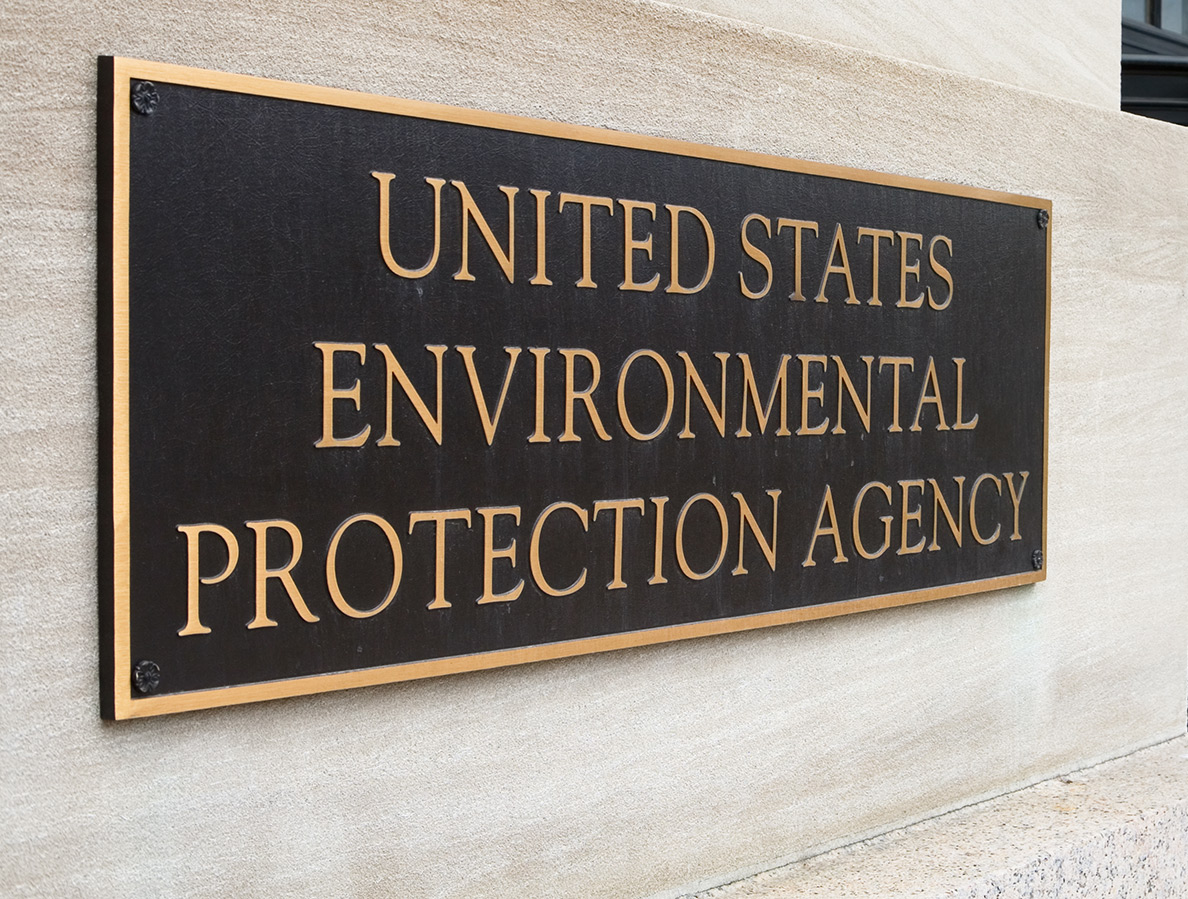 The United States Environmental Protection Agency plaque.