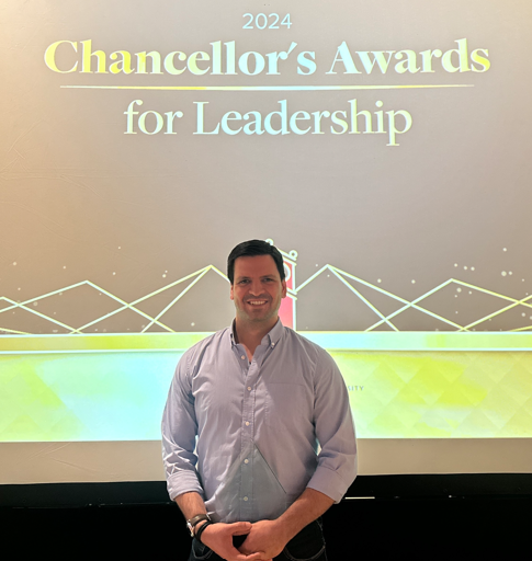 Martin Churuvija at the Chancellor's Awards Ceremony in Pullman.