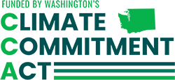 Logo for Washington's Climate Commitment Act.