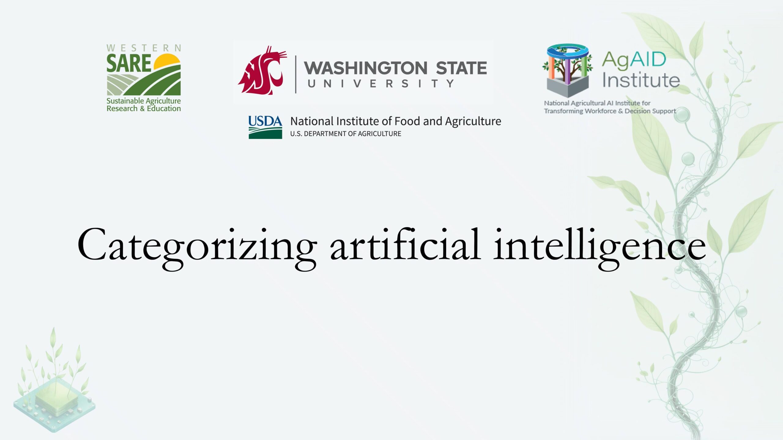 Thumbnail image for Categorizing Artificial Intelligence video.