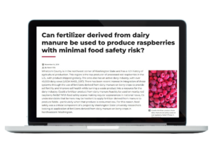 Laptop featuring described blog post.