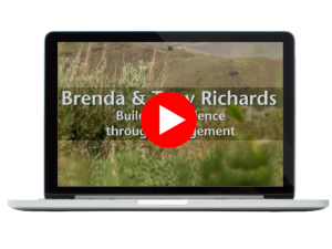 Screenshot of video superimposed on laptop.