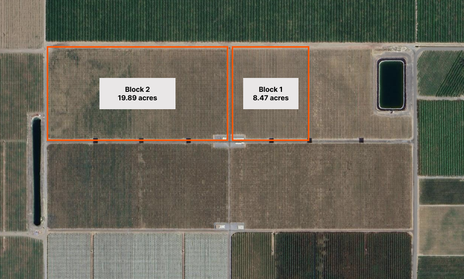 Aerial view of the Mattawa testbed.