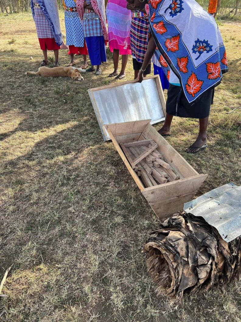 Honey bee hive in Kenya