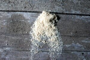 Deathwatch beetle saw dust like evidence