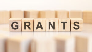 The word Grants spelled with blocks.
