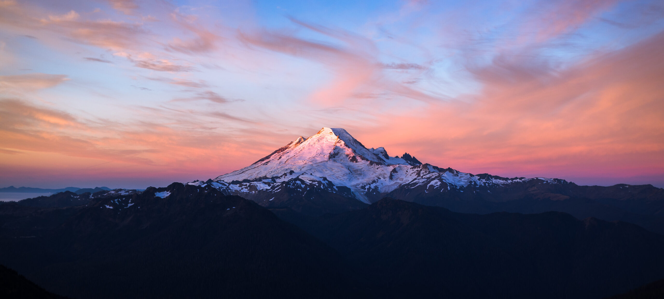 Mount Rainier at sunset