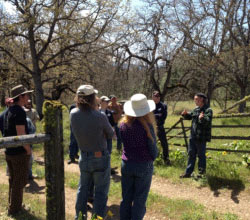 Participants take a farm walk sponsored by the WSU Small Farms Program and Tilth Producers of Washington. Photo courtesy of Marcy Ostrom, WSU