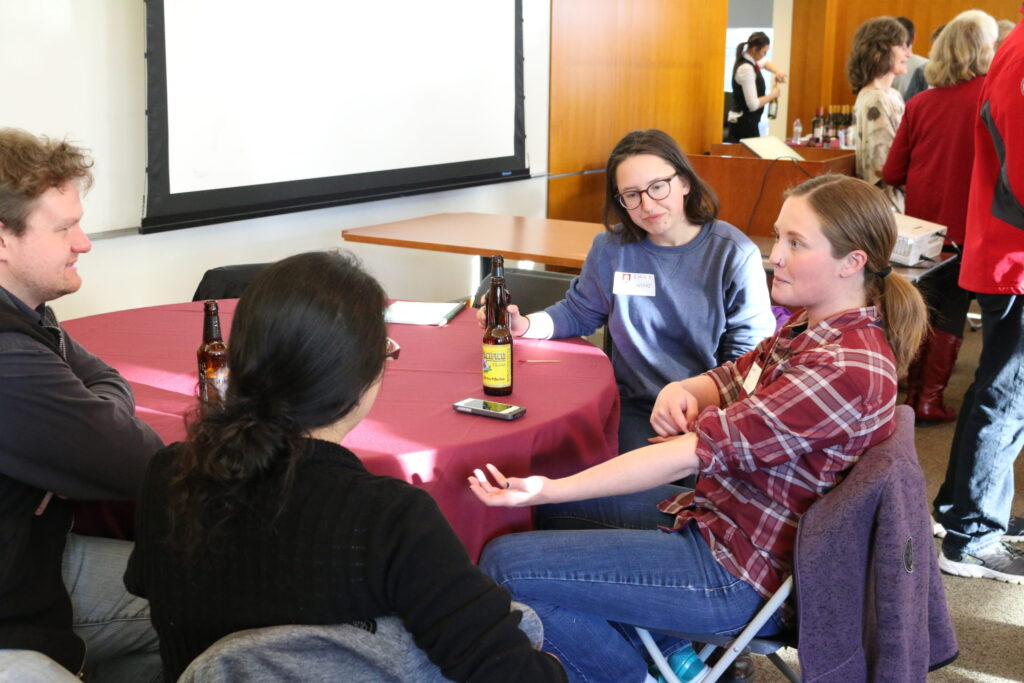 Students socializing