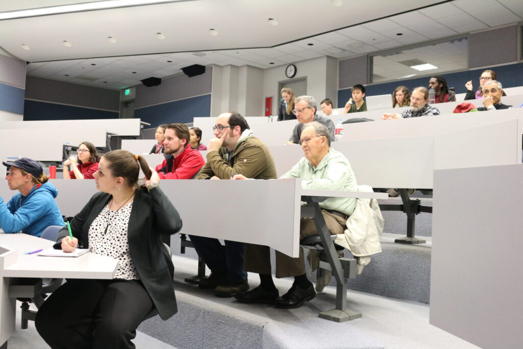 Listening to presentation