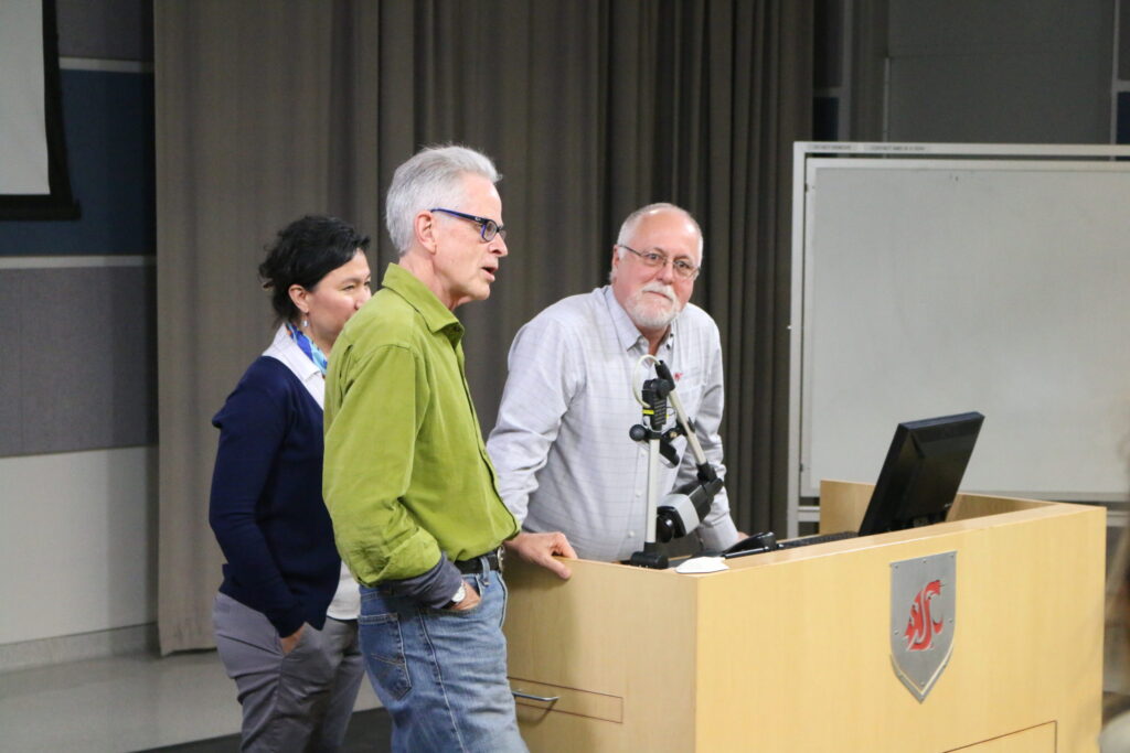 Shppard and lavine thanking brown