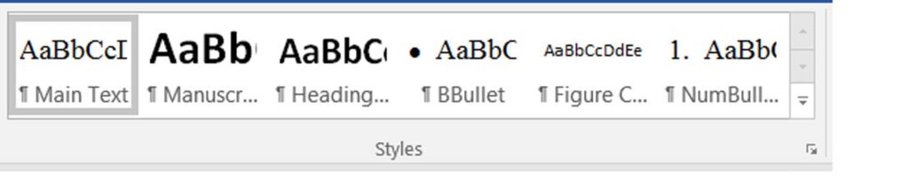 Microsoft word style bar options.