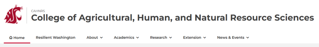 Screenshot of the horizontal navigation option.