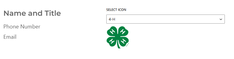 Screenshot of the program coordinator block.