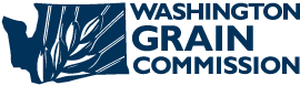 Washington Grain Commission logo with stylized wheat graphic and text.