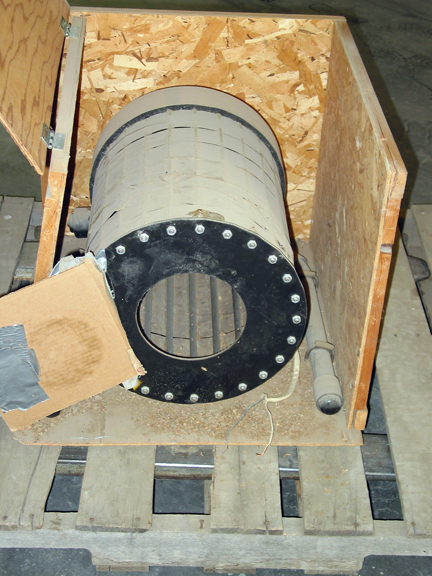 A picture of an empty small bruise barrel.