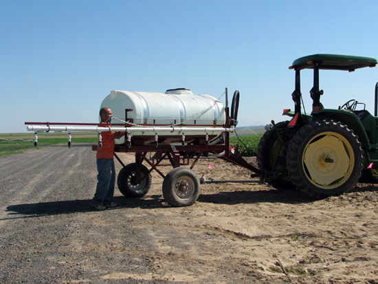 A picture of a fertigation and chemigation simulator.