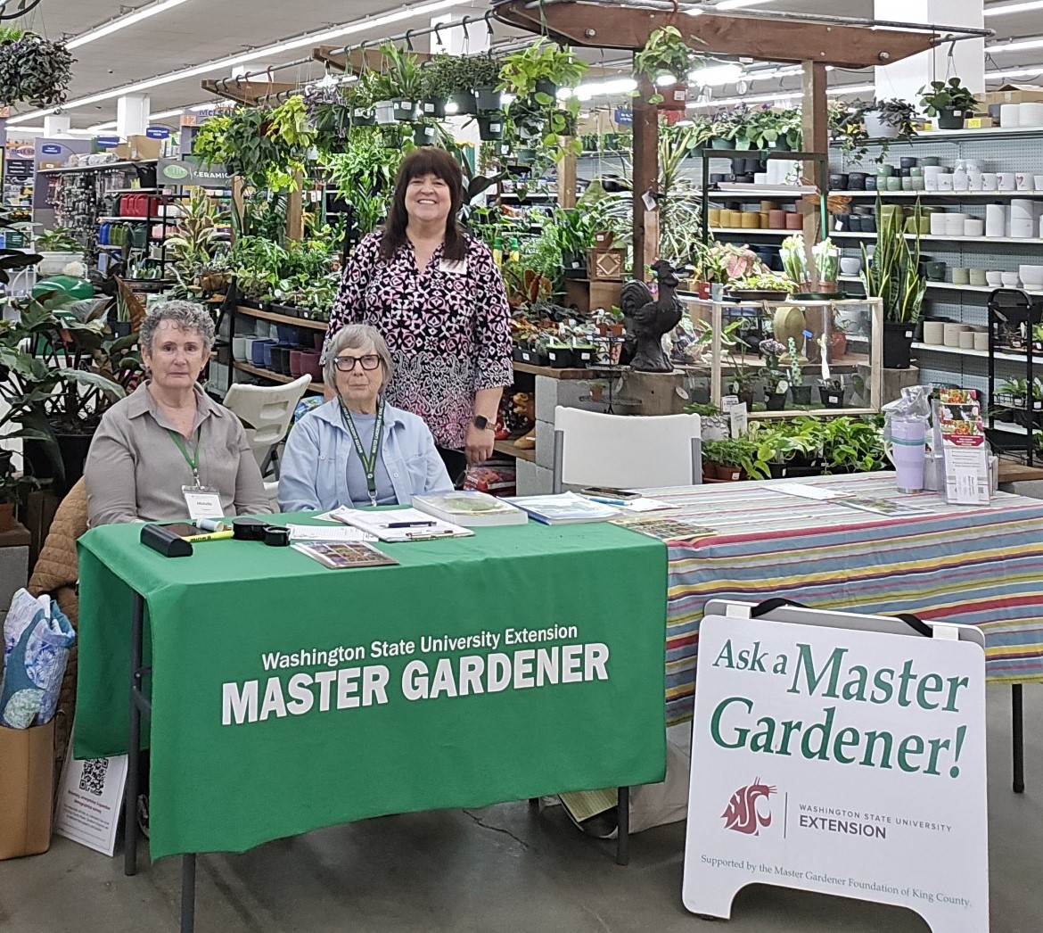 Ask a Master Gardener clinic at garden center