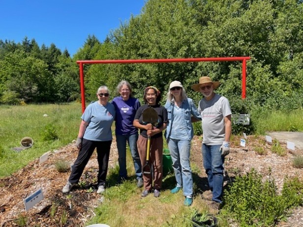 May 2025 Vashon Demonstration Garden Planting Party Crew