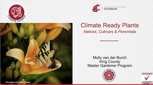 First page of Climate Ready Plants presentation