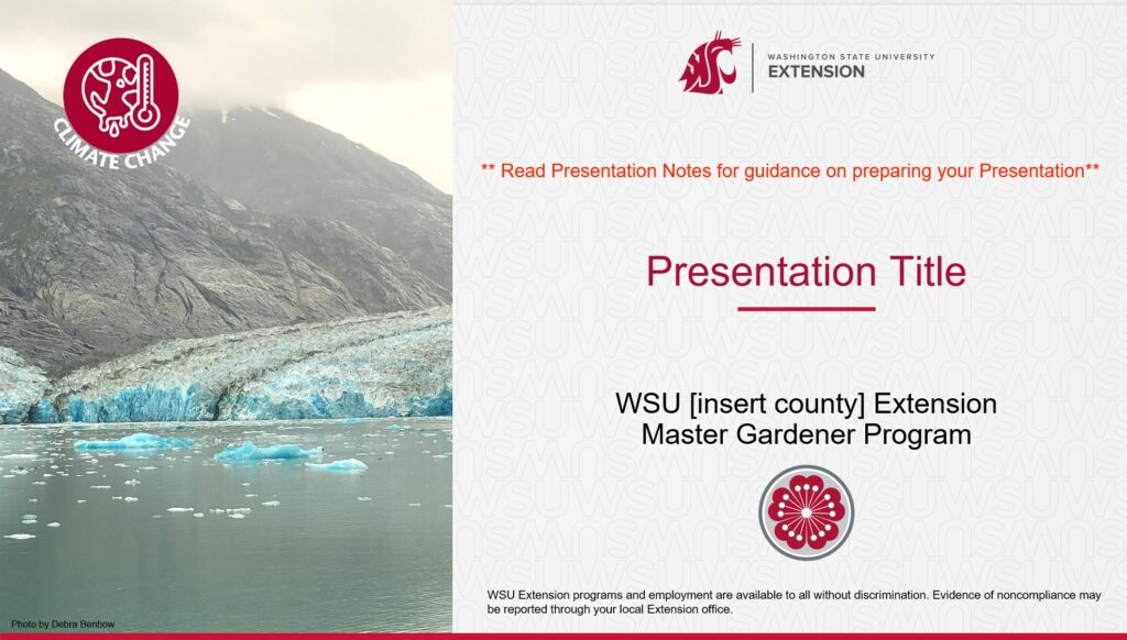 Climate change library | Master Gardener Program | Washington State ...