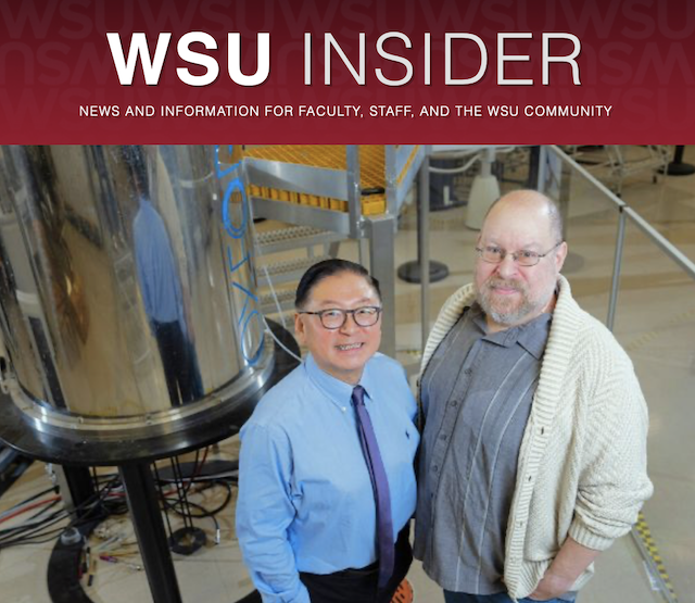 WSU scientist Bin Yan with Andrew Lipton