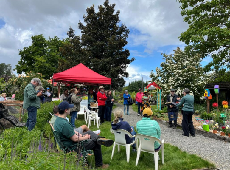 Dedication with Puyallup Mayor, Jim Kastama.